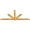 Ekena Millwork Kennewick Rough Sawn Timber Gable Bracket, Western Red Cedar, 108"W x 54"H x 2"D x 6"F, 12/12 Pitch GBW108X54X0206KEN00RWR - alternate 4